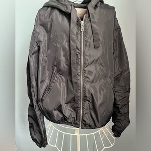 Babaton by Aritzia cropped windbreaker, black, size XS